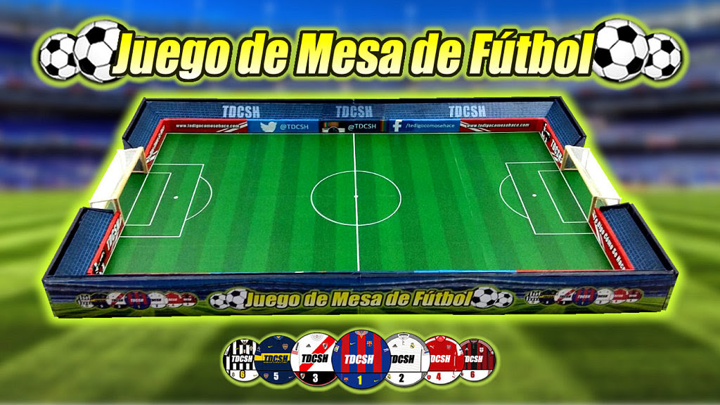 Juego de mesa de fútbol, cómo se hace | Manualidades