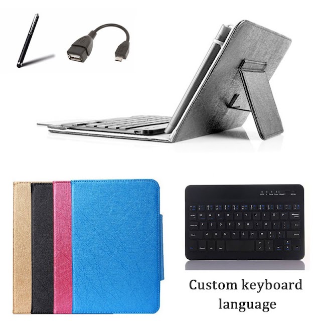 Amazing Wireless Keyboard Cover Stand Case for Digma Plane 8021N 4G
Tablet Case Bluetooth Keyboard +OTG+Stylus