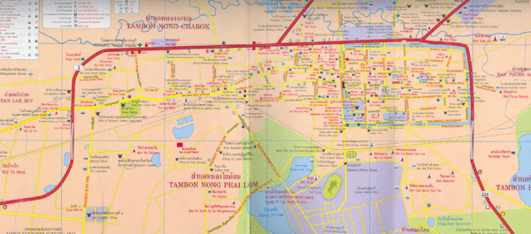 Korat City Map Korat Thailand Mappery