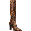 Harley Viera-Newton wearing Michael Kors Collection Carly Leopard Print Calf Hair Boot