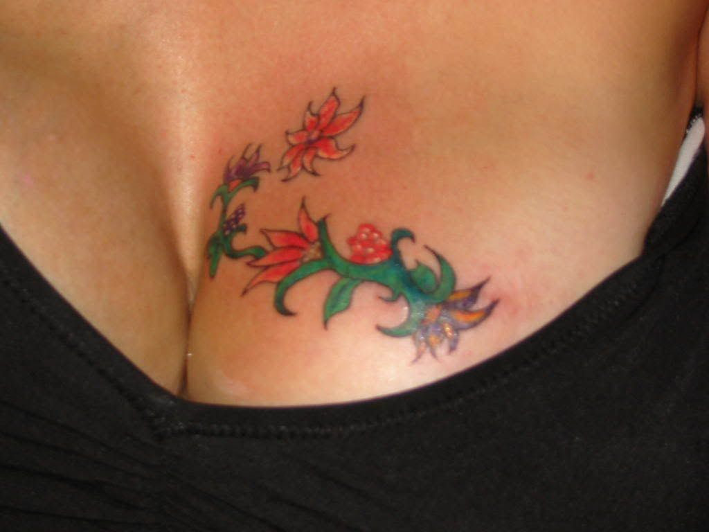 simple flower tattoo