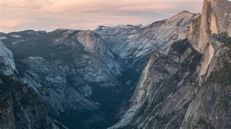 mc wallpaper glacier point  sunset yosemite mountain