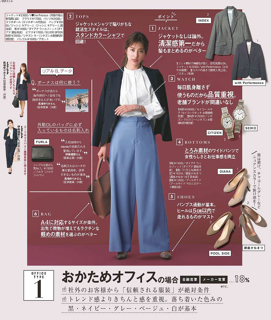 女性に人気のオフィスカジュアルブランド レディースme