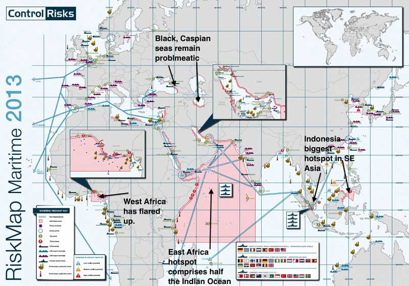 mapa riesgo maritimo