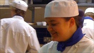 Michaela Fleming, catering student