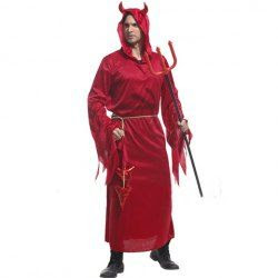 2525 Halloween Solid Color and Ox Horn Embellished Design Devil 