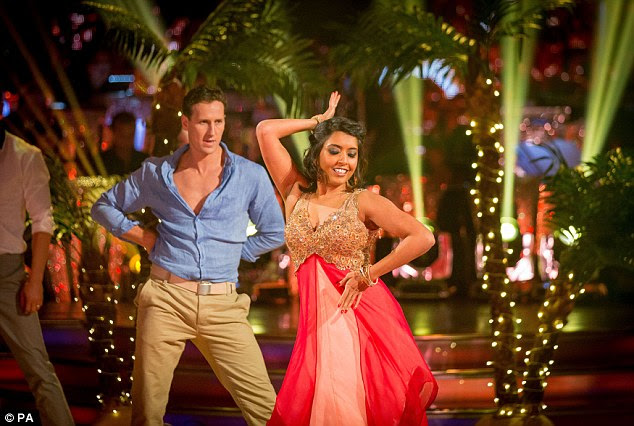 The show must go on: On Saturday night, Sunetra performed her exotic dance but was formed to go again in the dance off on Sunday