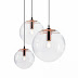 Black And Gold Glass Pendant Light : Industrial pendant lighting clear glass 3 light kitchen crystal foyer modern black gold chassis fish line.