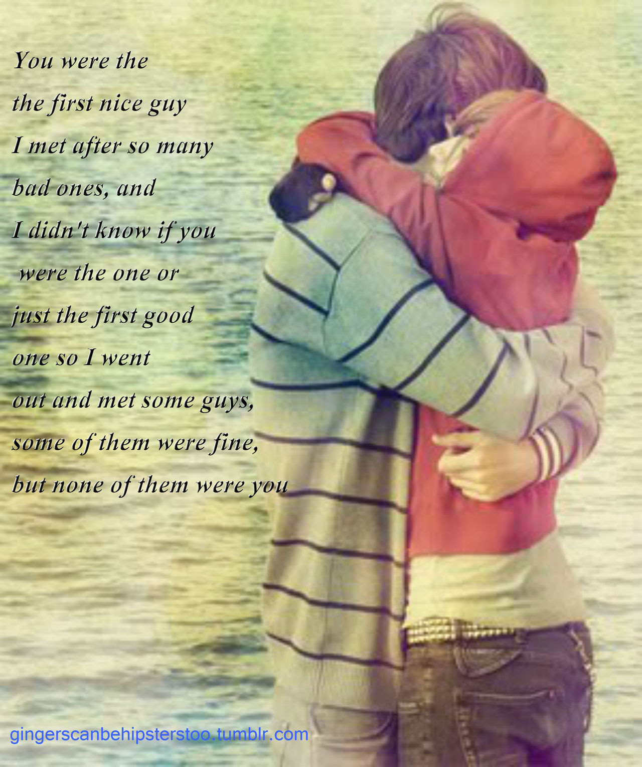 Cute romantic couples hug with quotes photo 9