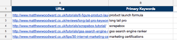 Internal Linking My Better Manual Process Google Sheets 1