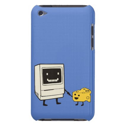 Friendship between computer and cheese iPod touch Case-Mate case