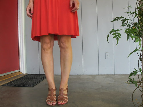 red dress