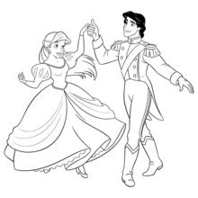 Dibujos Para Colorear Ariel Y Eric Es Hellokids Com