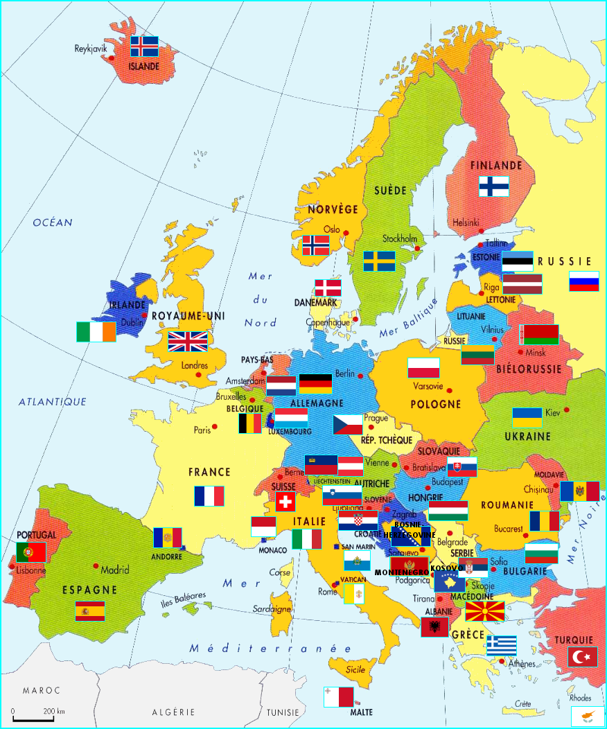 Cartes d'Europe Archives - Carte-monde.org