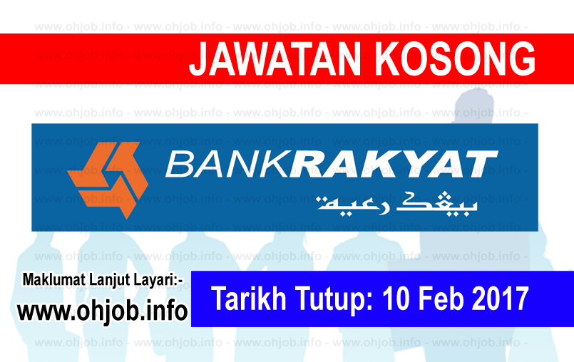 Jawatan Kerja Kosong Bank Kerjasama Rakyat Malaysia logo www.ohjob.info februari 2017