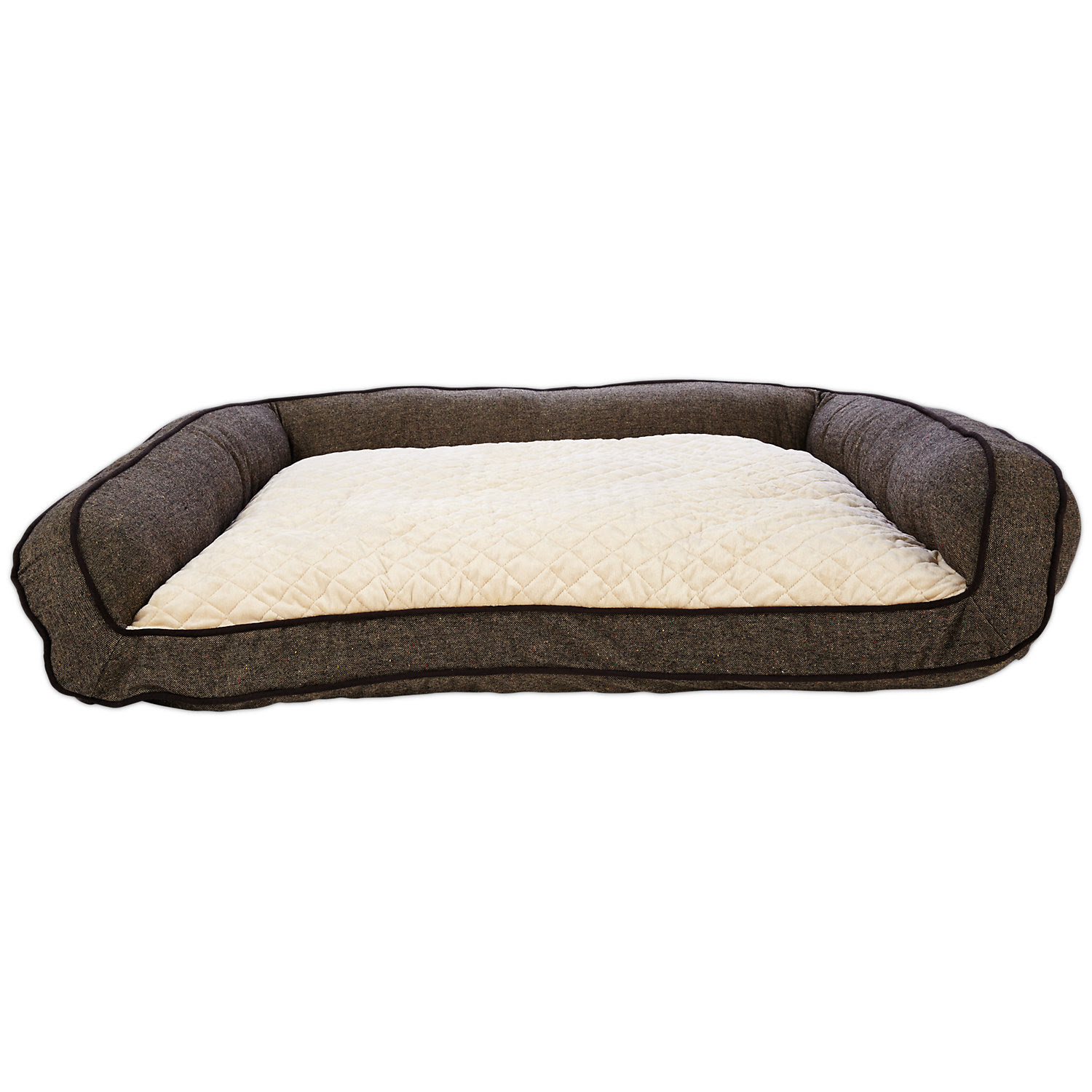 Harmony Memory Foam Couch Dog Bed in Brown, 48 L x 36 W, X-Large