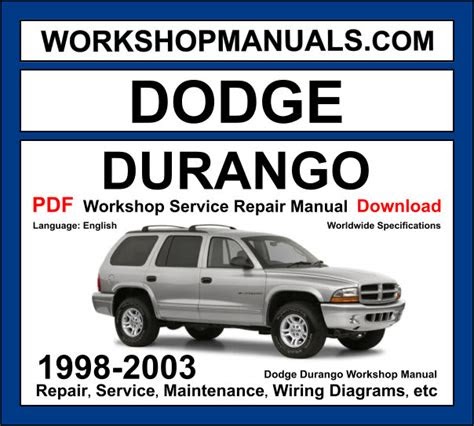 PDF Dodge Durango 1998 2003 Workshop Service Manual Repair