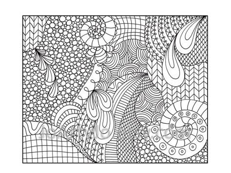  zentangle inspired coloring page printable pdf zendoodle etsy in 2021