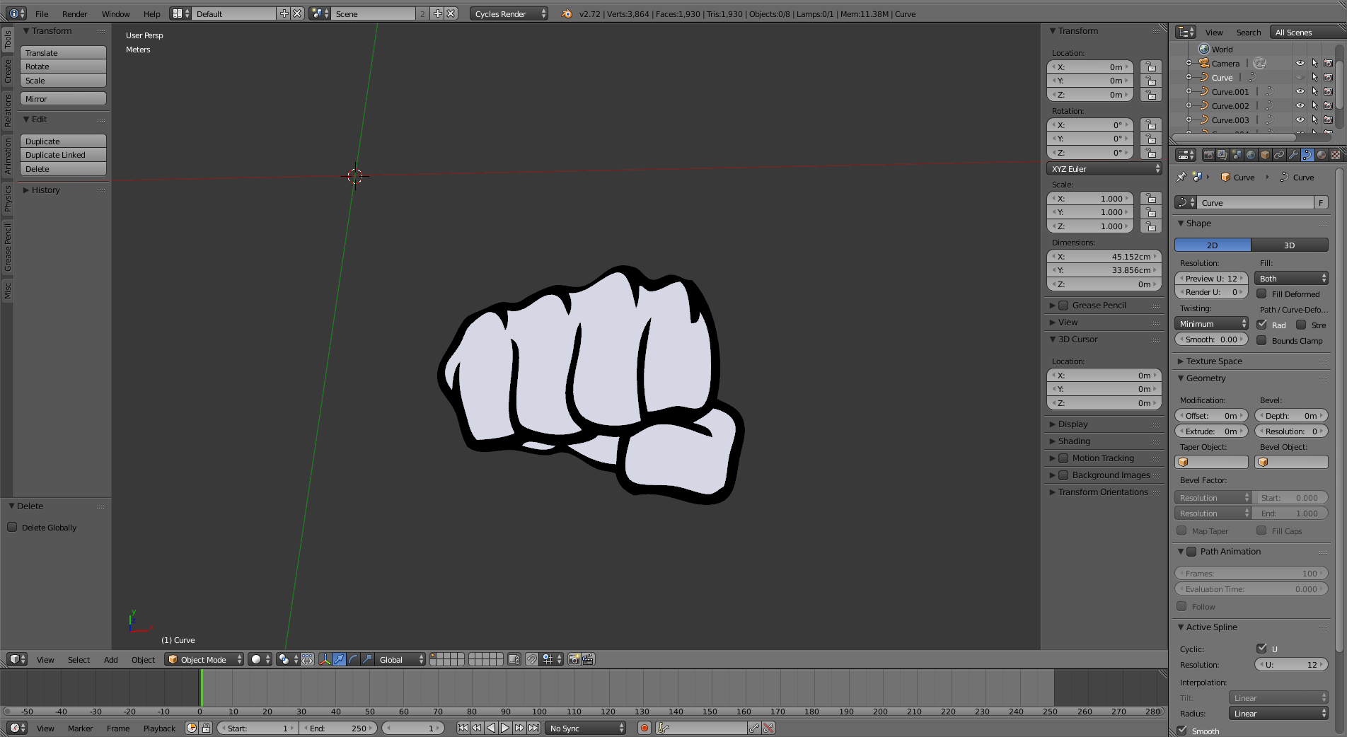 Download image - Why can't I import a SVG file from Adobe Illustrator or Inkscape? - Blender Stack Exchange