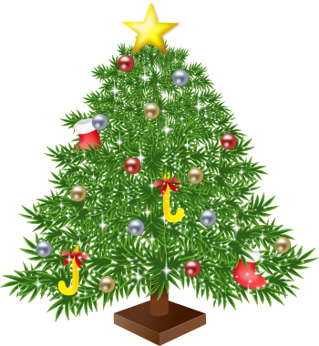 クリスマスツリーのイラスト 無料イラスト作成ソフトinkscape インクスケープ の作品集