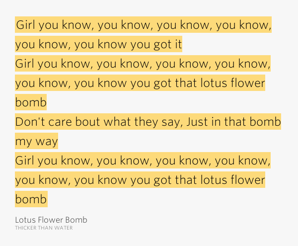 Girl you know, you know, you know, you know, you know, you