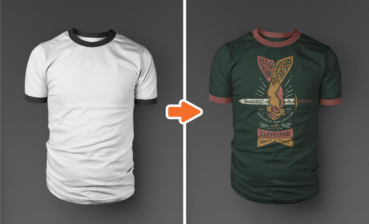 Download Mockup Kaos Depan Belakang Psd - Desain Kaos Menarik