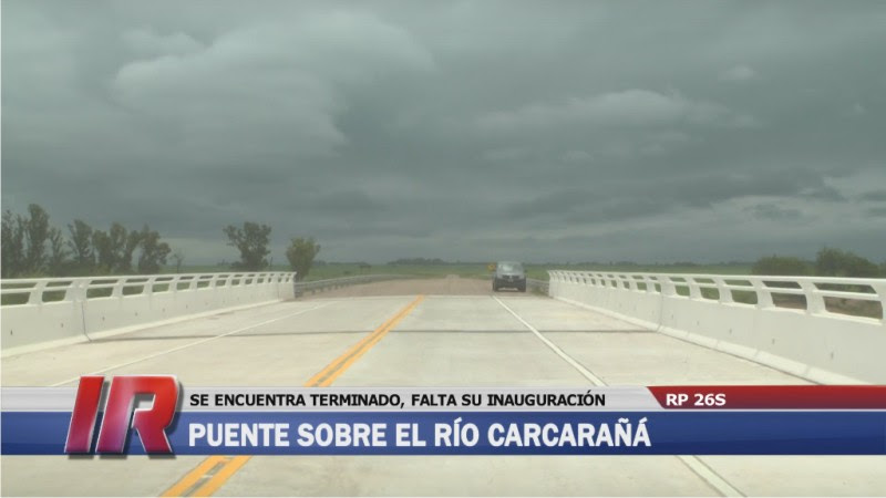 Resultado de imagen para puente de la Ruta Provincial NÂº 26-S sobre el rÃ­o CarcaraÃ±Ã¡.