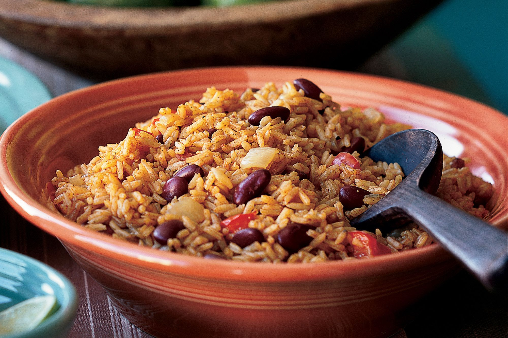 vegetarian spanish rice and beans