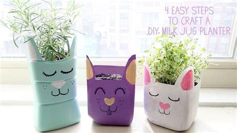 milk jug planter craft kids youtube