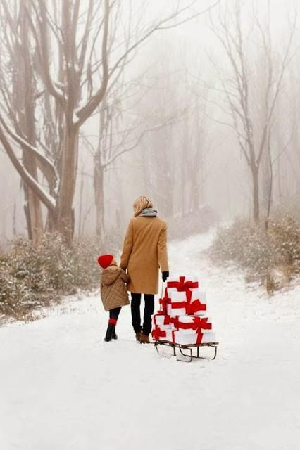 A sled full of gifts!
