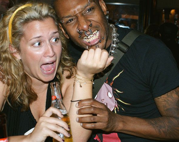 Tattoos and piercings at the NXNE Opening Night Party