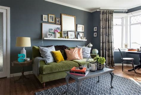 moderne wandfarben ideen fuer das wohnzimmer