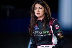 Leilani Munter, racing driver, meet Formula E electric racing