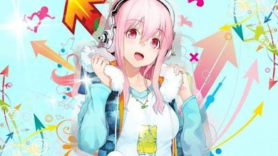 Cute Anime Girl With Headphones Wallpaper
