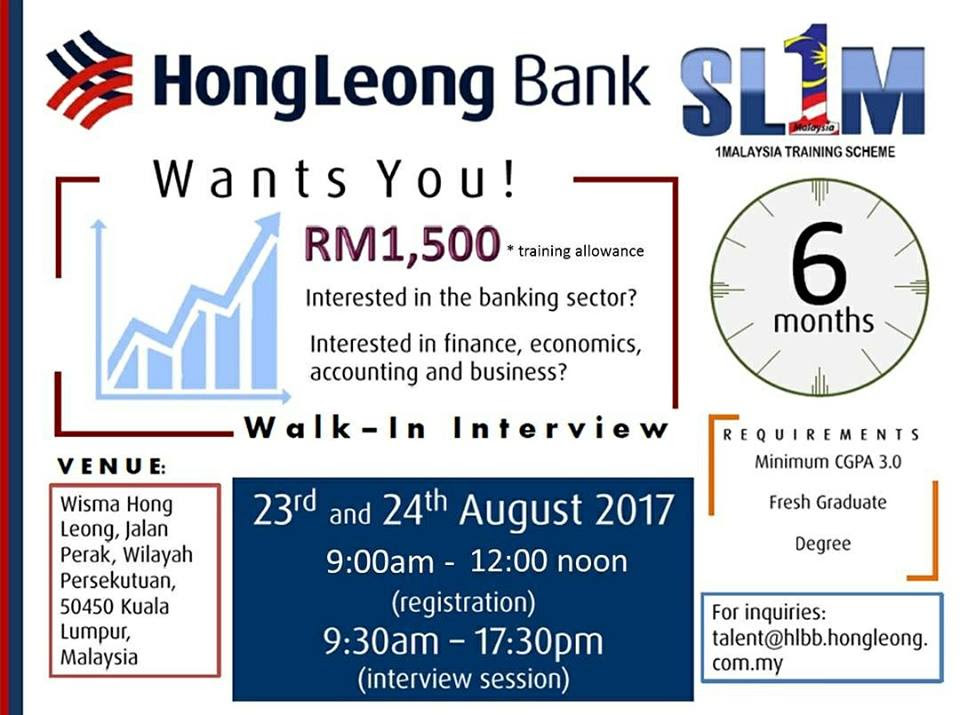 Job Vacancies 2017 at Hong Leong Group – Jawatan Kosong 