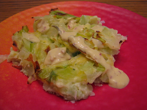 Cabbage and Leek Gratin with Creamy Mustard Sauce