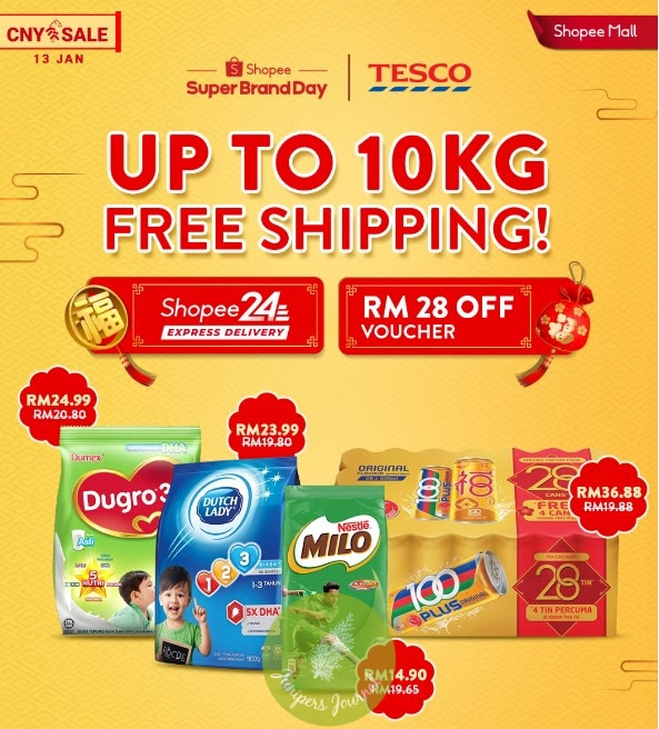 Tesco Super Brand Day On Shopee