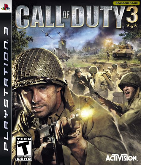 call of duty 3 cover. Call of Duty 3 - Front cover