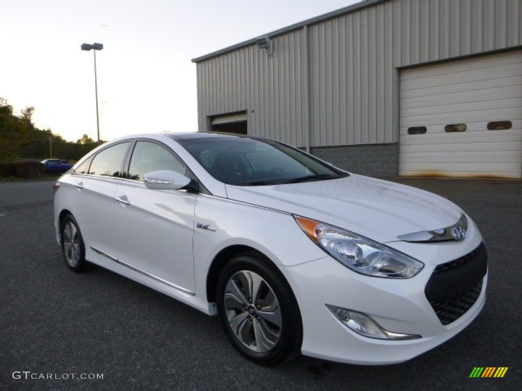 2015 Diamond White Pearl Hyundai Sonata Hybrid Limited #98093077 Photo