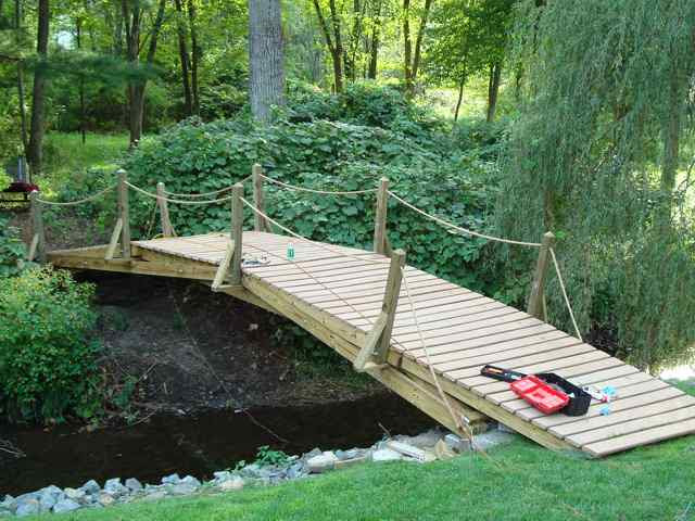 ... greenhouse cabin shed gartenbrücke brücke plan bach baupläne