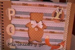 Decorando libreta infantil scrap