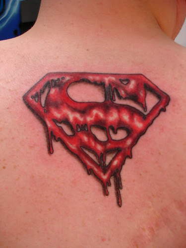 Another view of my finished superman logo from the death of superman