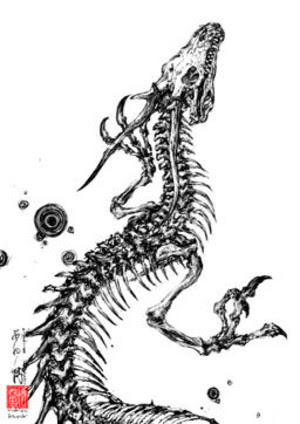 サトルさんの龍のイラスト カズやんの恐竜模型徒然草