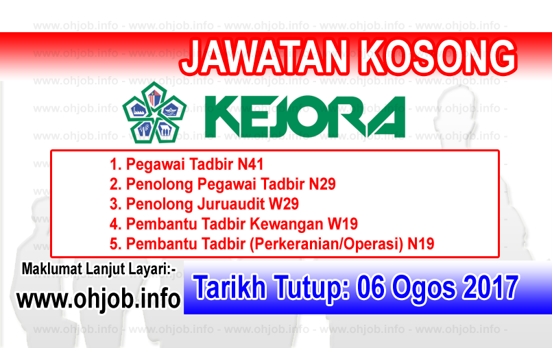 Jawatan Kerja Kosong Lembaga Kemajuan Johor Tenggara - KEJORA logo www.ohjob.info ogos 2017