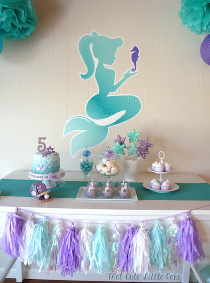 Kara's Party Ideas Pastel Mermaid themed birthday party ...