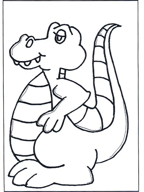 kleurplaat dinosaurus draken en dinos