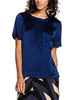 Marc by Marc Jacobs Top Seda Mareika Solid (Azul)
