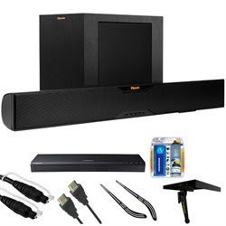 Klipsch Bluetooth Soundbar With Wireless Subwoofer R-10B w\/ HD Blu-ray Player Bundle