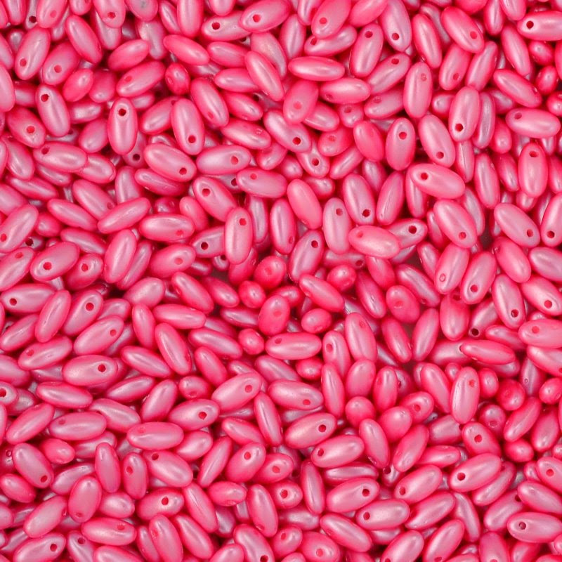 s45055 Czech Seedbeads -  Rizos - Pastel Pink