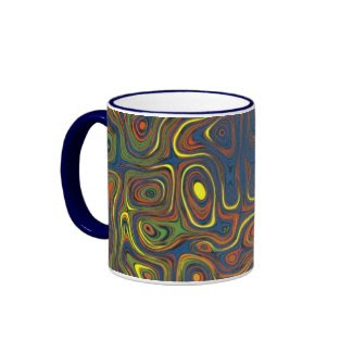 Crazy Swirls Coffee mug, Abstract Design
